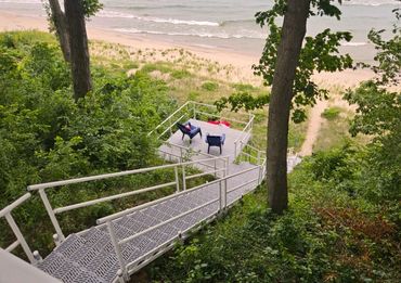 Holland Michigan Custom Aluminum Beach Steps