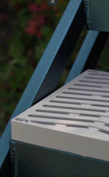 Custom Powder Coated Beach Stairs