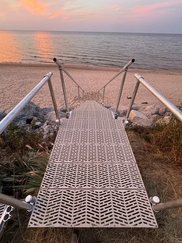 Ogden Dunes, Indiana, Steps, Beach Steps, Adjustable Beach Steps