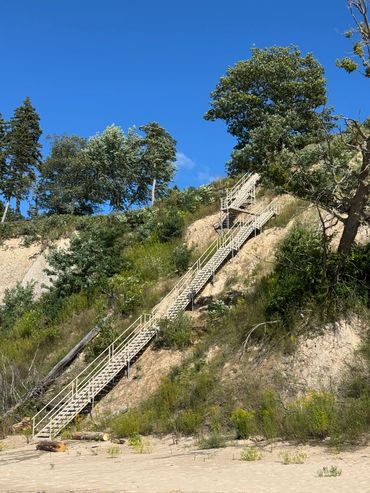 Beach Steps, Coloma Michigan, Lake Michigan, Sand Dunes