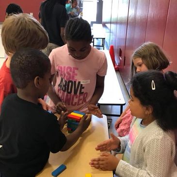 Photo of students working in a small group