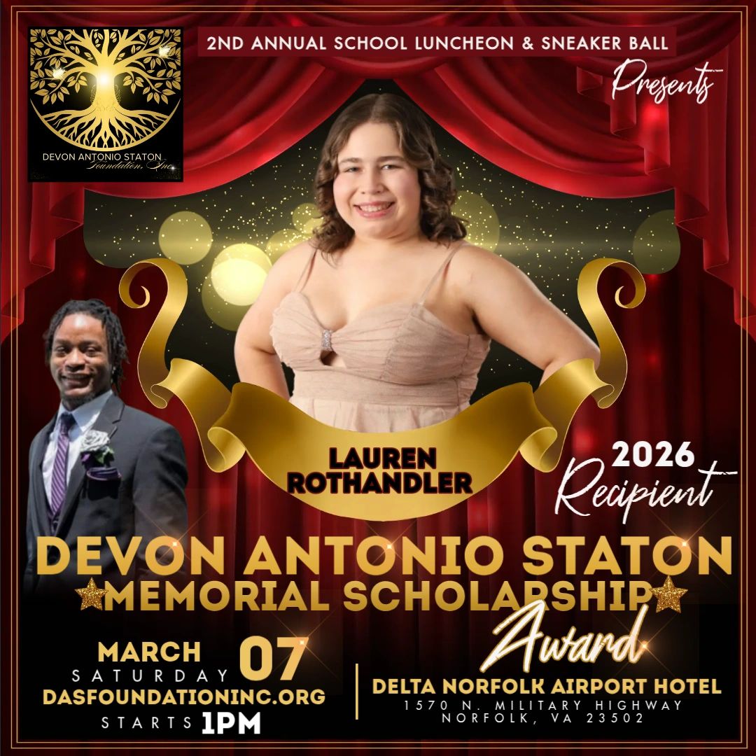 Lauren Rothandler is the 2026 recipient of the Devon Antonio Staton Memorial Scholarship Award.