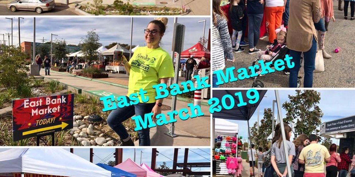 East Bank Market coming in March 2019.  Tuesday's 4pm-7pm in Bossier City's New East Bank District.