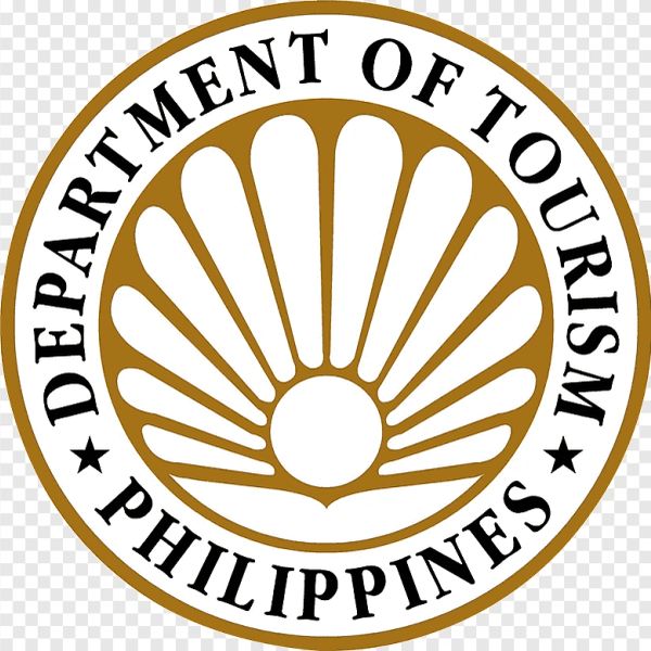 Logo of the Department of Tourism Philippines.