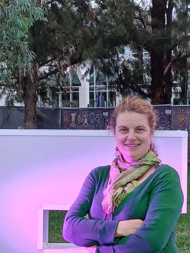 Emma out and about at Canberra Enlighten festival (2026)