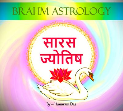Colorful Brahm Astrology logo with a swan and lotus, text in Hindi and English.