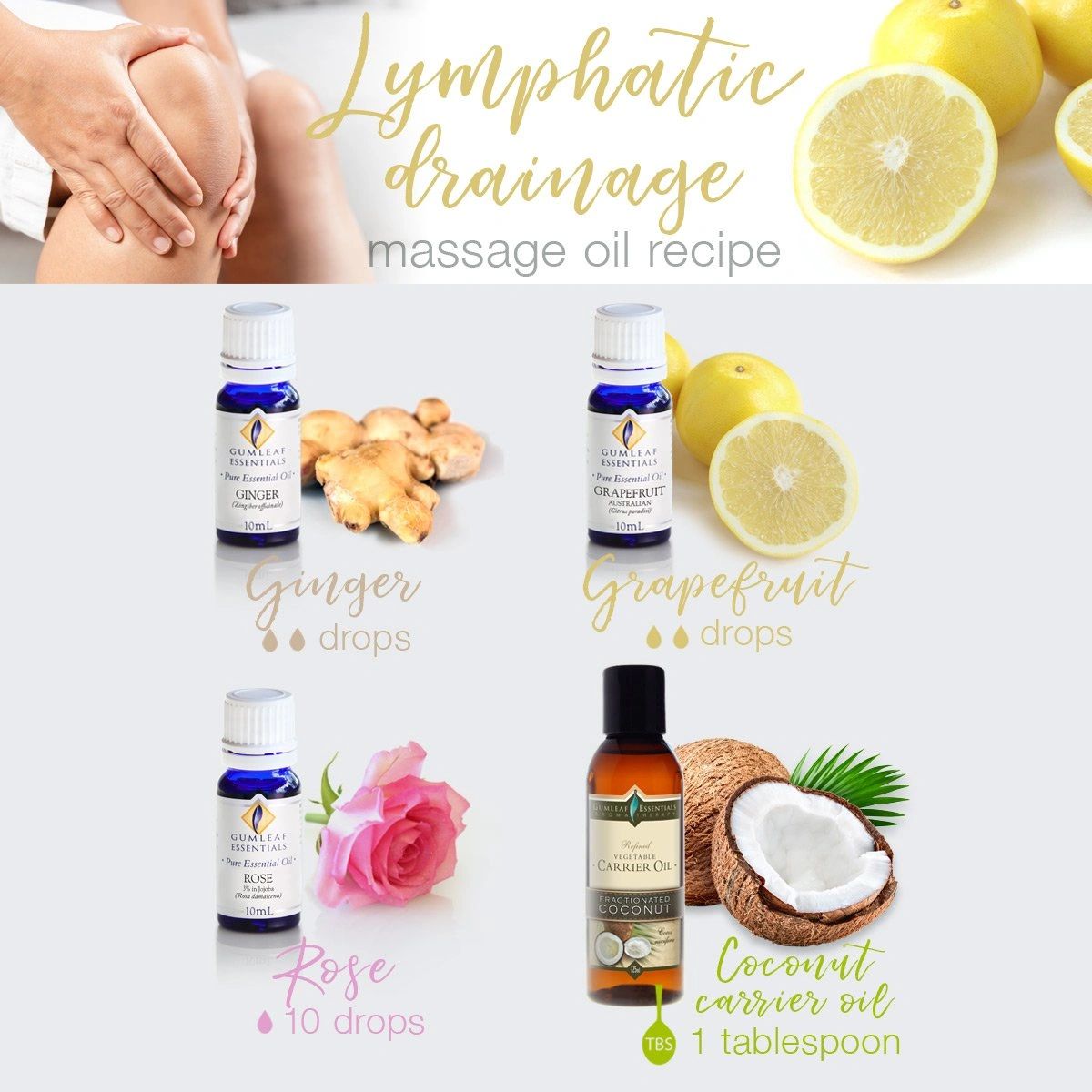 Lymphatic Drainage Massage Oil Recipe