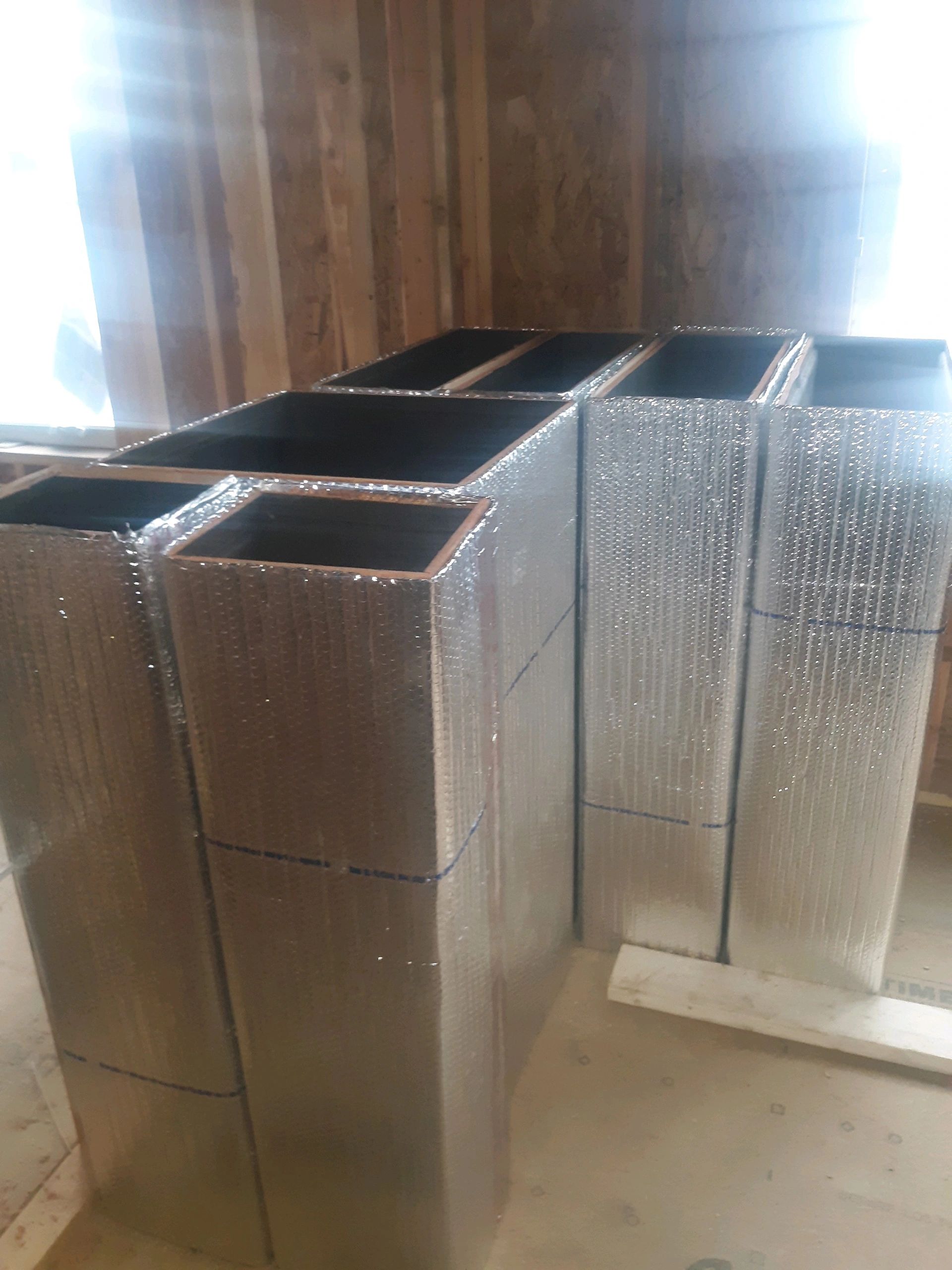 Fiberglass Duct Ready for Installation