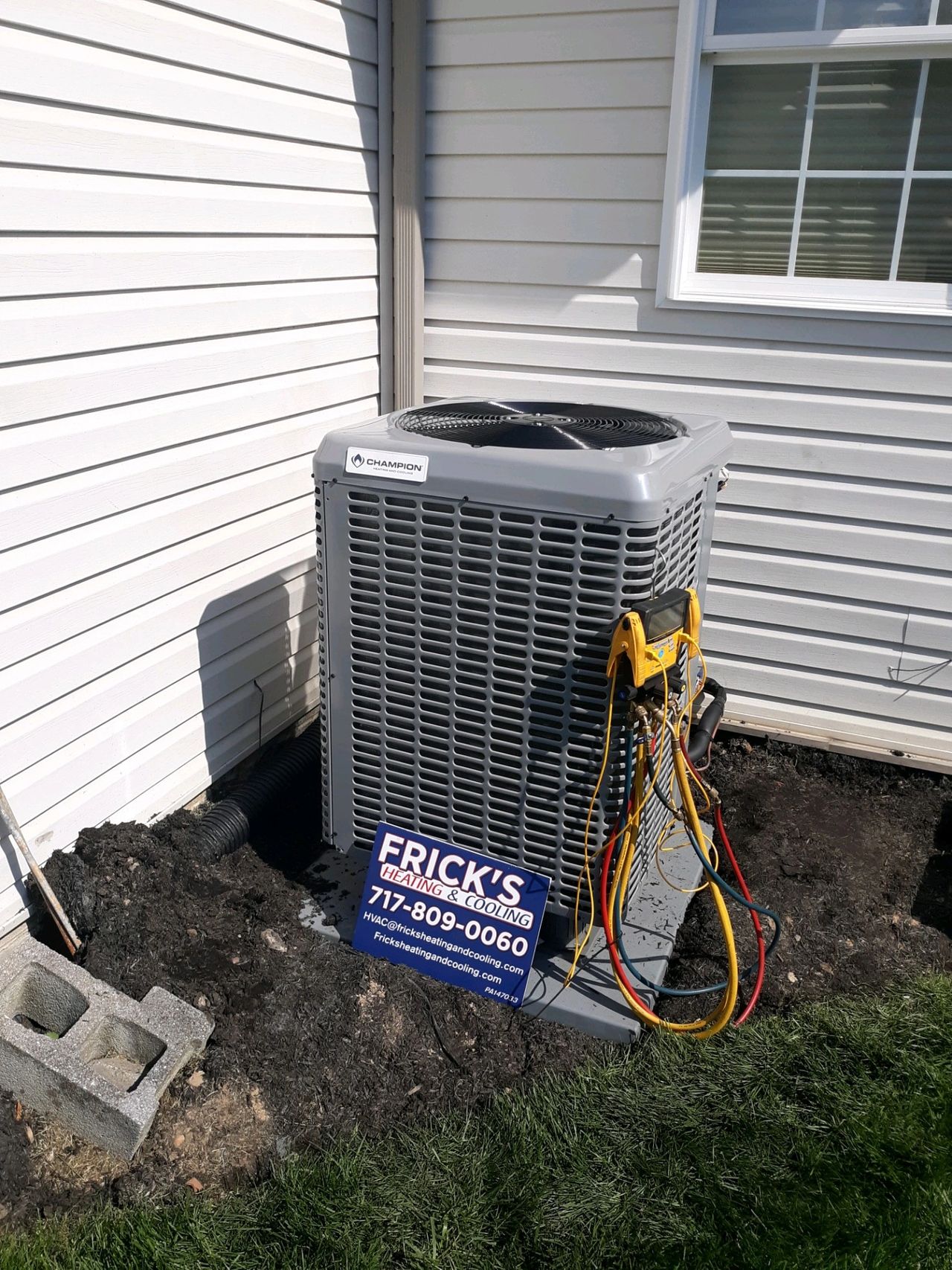 Champion TH16 heat pump installation