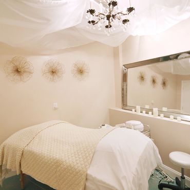 Treatment room for facials