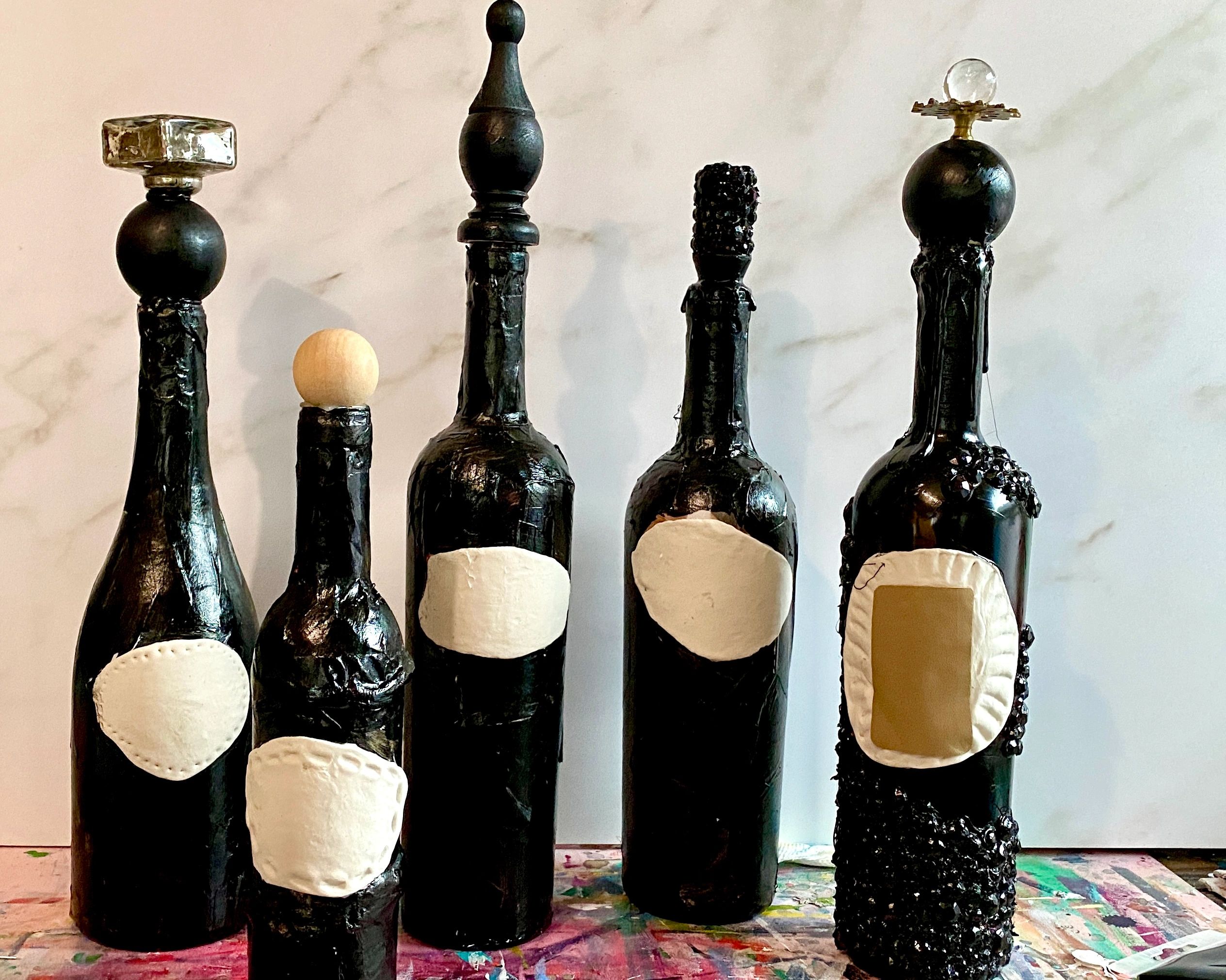 How to Create a Halloween Wine Bottle Craft to Upcycle Your