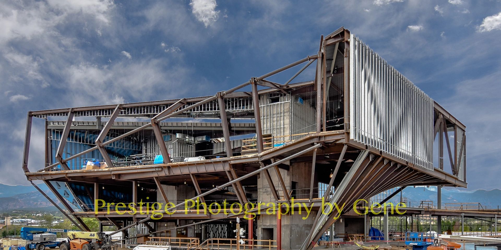 commercial building in construction, before photo.
