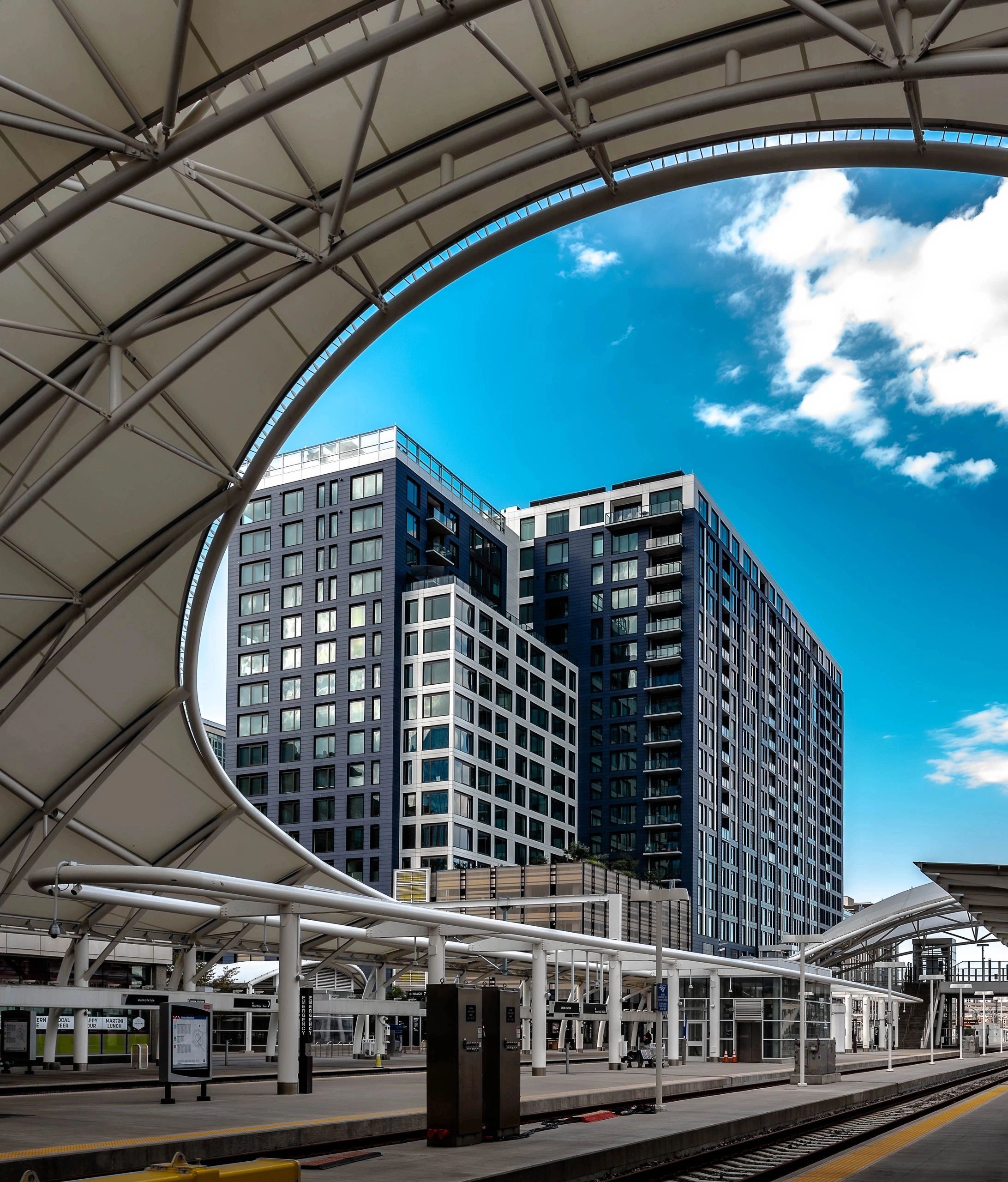 residential high rise, commercial building, local mass transit, Denver properties.