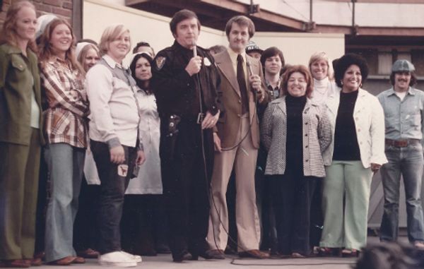 Photo of Jerry hosting with Mike Douglas