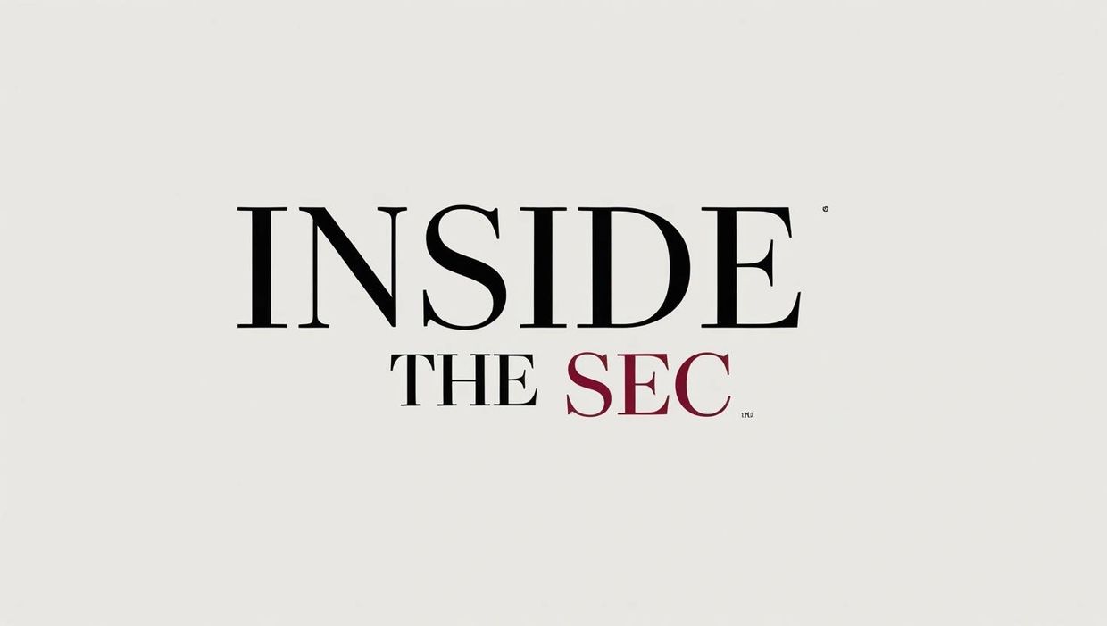 Inside the SEC logo on a plain background.