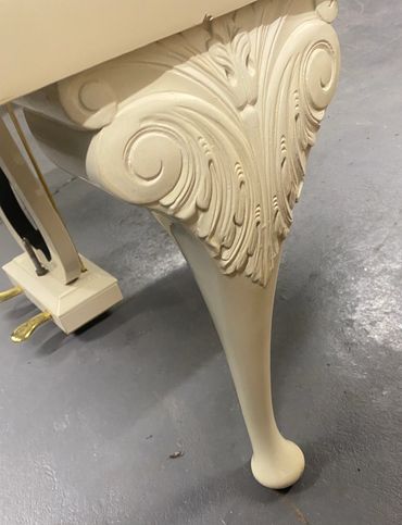 Rare Kemble Baby Grand white Piano in Cheshire, Manchester, Liverpool, North Wales, Chester, Preston