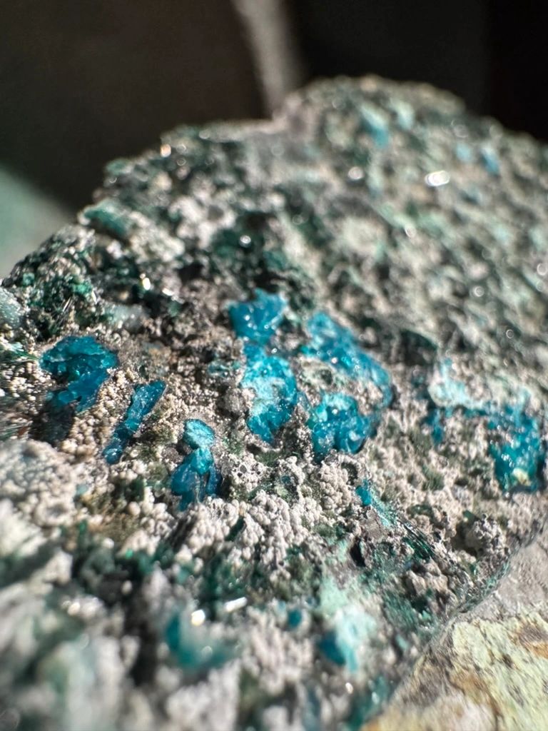 Vue macroscopique d'une atacamite