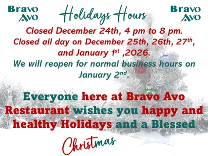 We are closed Thanksgiving Day. We will reopen on Friday at 4 pm