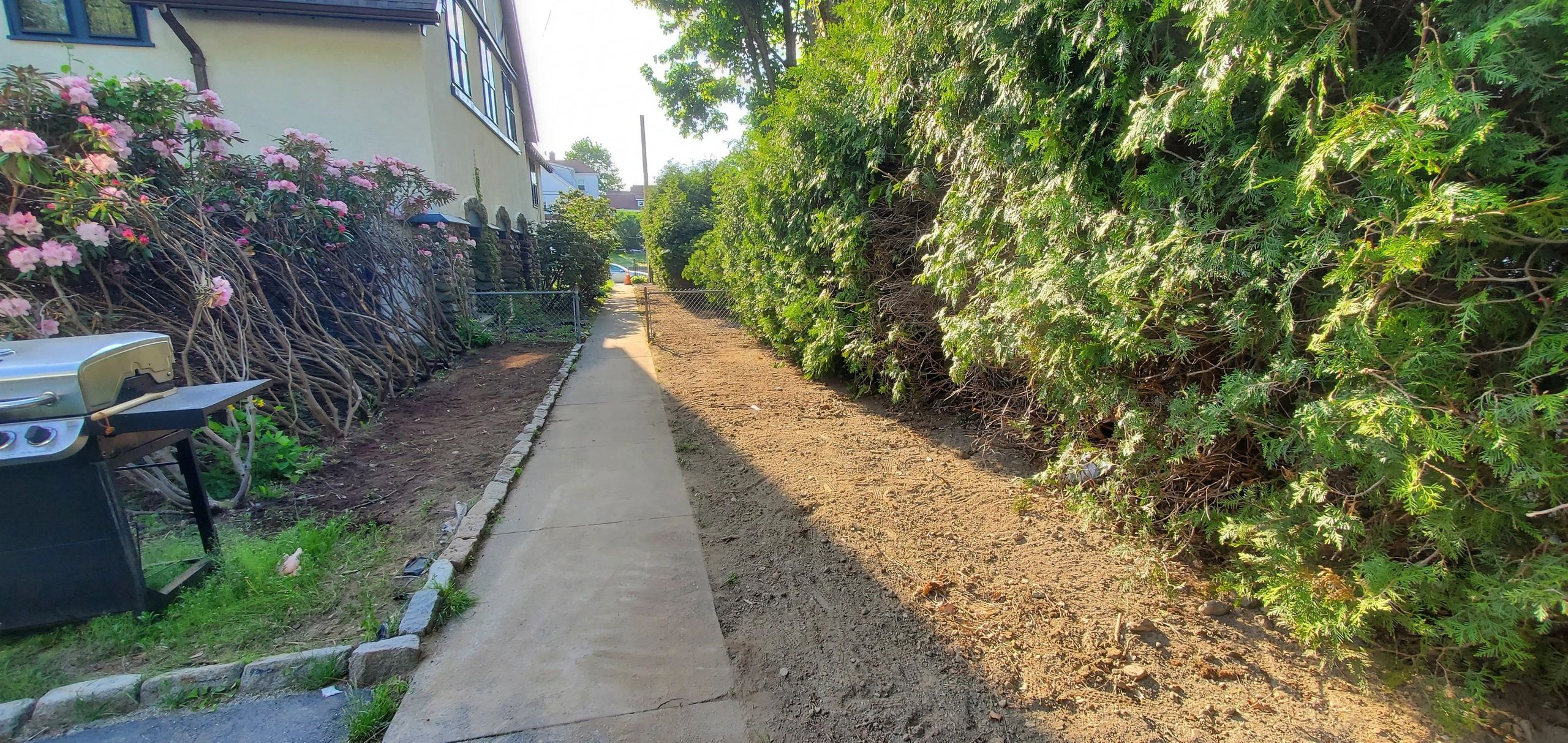 All cleaned up with the mini excavator. Hire us to dig your electric trench