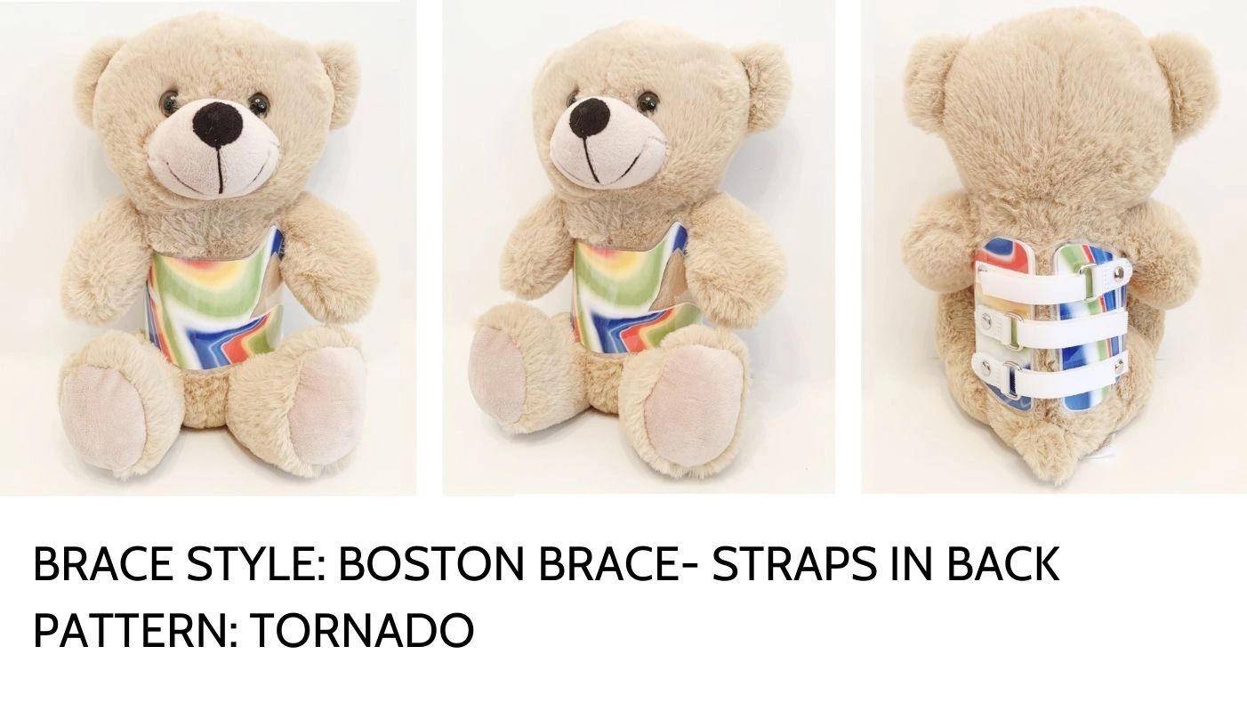Higgy Bear with Boston Brace in Tornado Transfer Paper