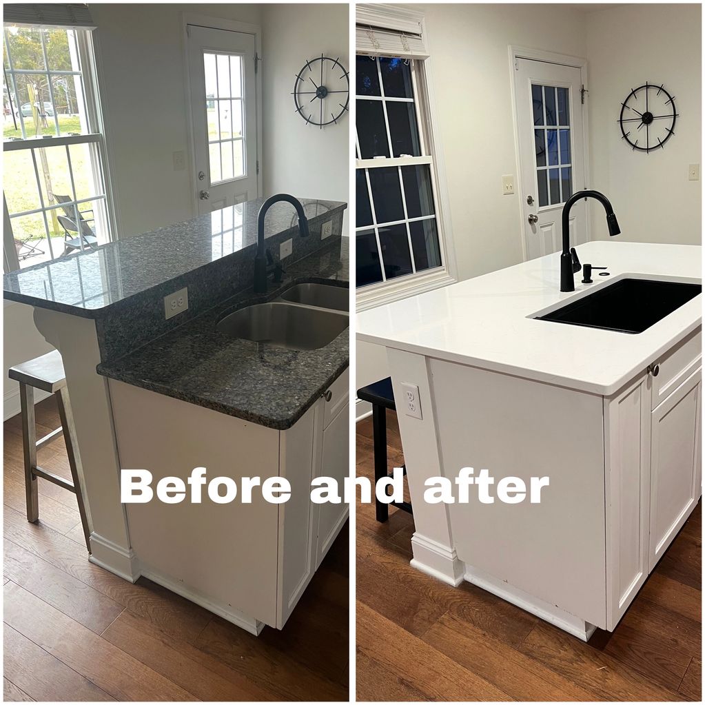 From two-tier to one level island! 