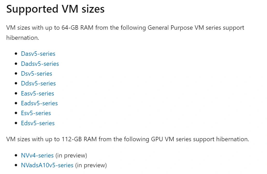 Understanding Azure Virtual Machines Hibernation