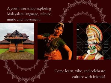 Youth workshop on Malayalam culture, language, and arts.