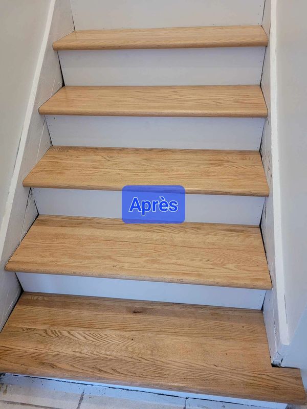 Remise en état d'escalier (après)