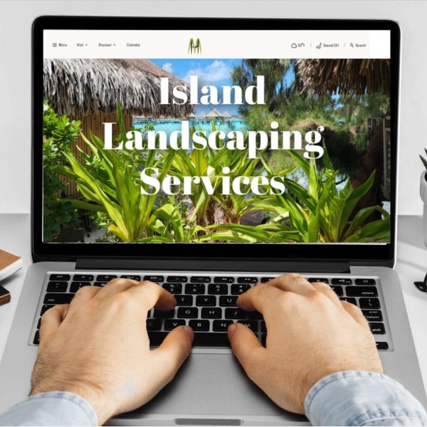 Landscaping contractor website design sample