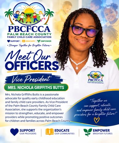Profile of Mrs. Nichola Griffiths Butts, Vice President of PBCCFCCA.