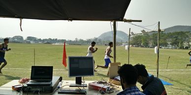 Conducting RFID  race timing