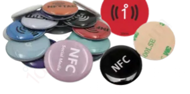 NFC buttons for Mobile charms and for tap to pay attachments