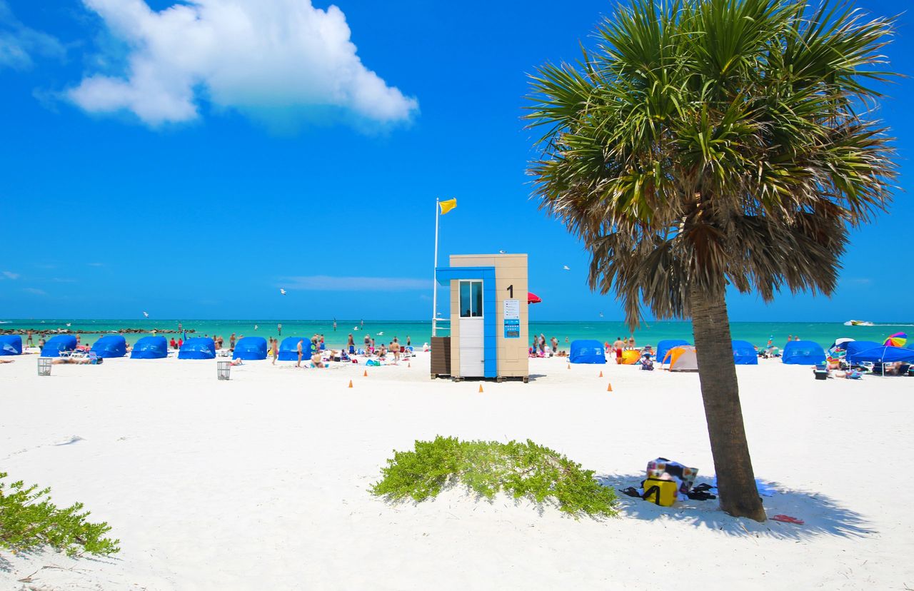 Clearwater Beach, Florida. Beaches close to Orlando, Kissimmee, Disney World