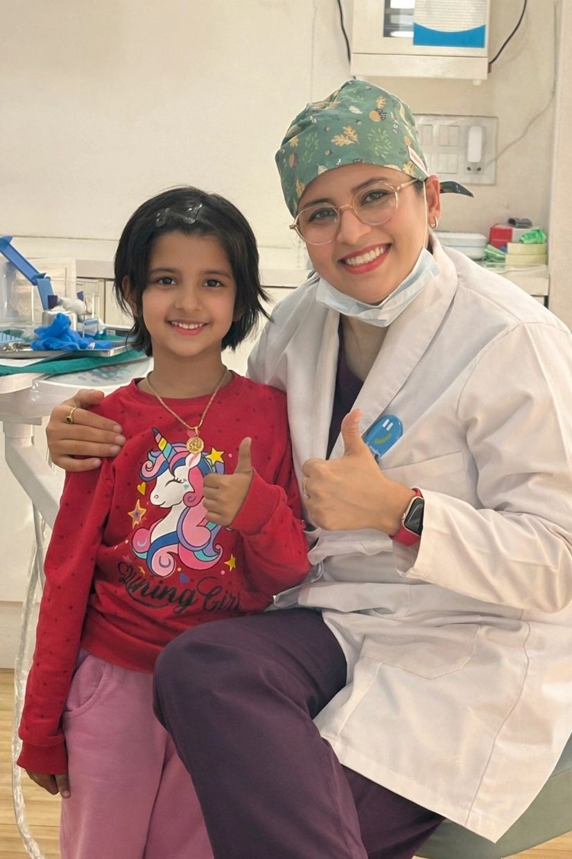 Child-friendly pediatric dental care at Vedanta Smiles dental and implant centre in Gurugram