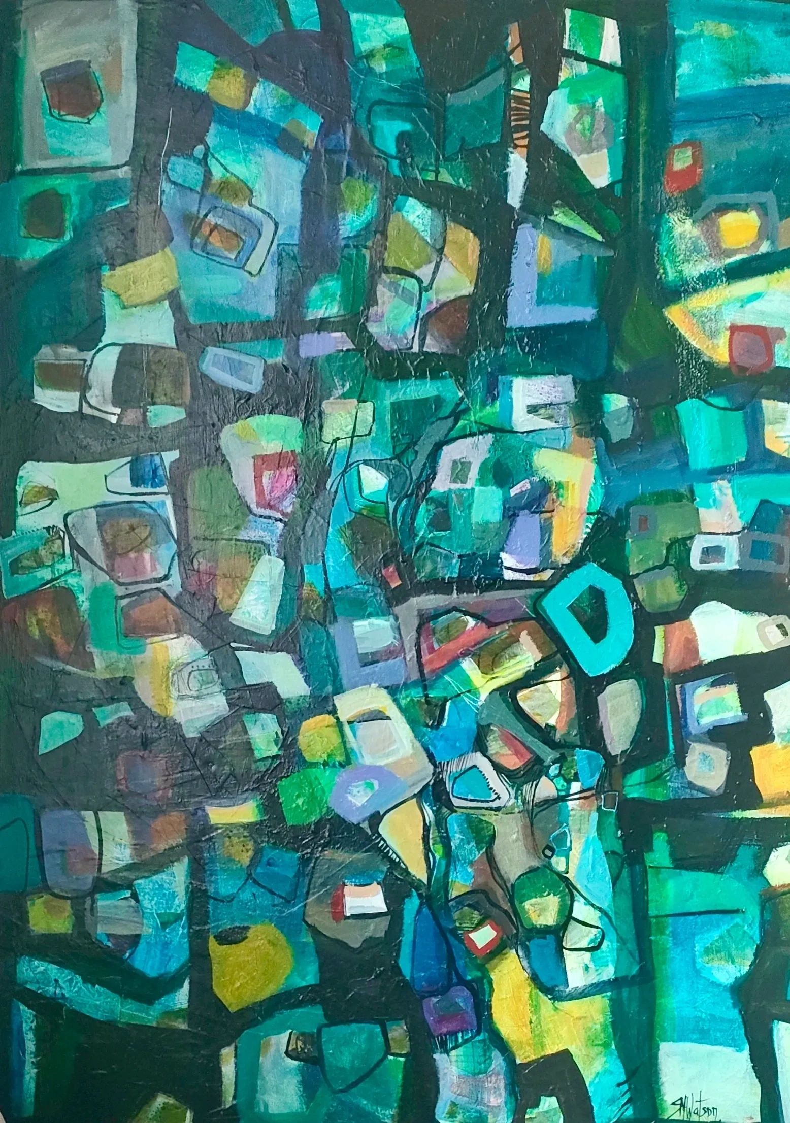 "Apartment" Large artwork for sale by SM Watson