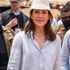 Princess Mary, wearing PETA, Canopy Bay, by Deborah Hutton, Navy and White Hat