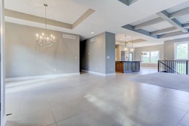designer lighting in custom built home