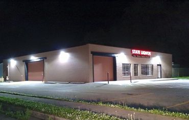 Commercial exterior lighting install
