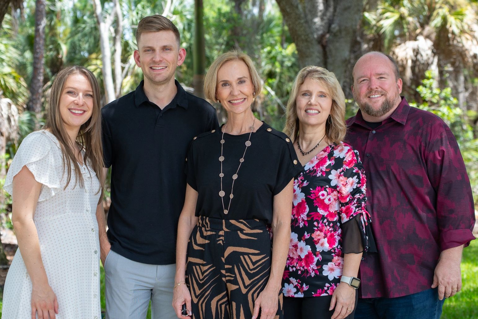 Brooklyn & Jordan Roebert, Jenny Roebert, Louise and Heath Jarvis at Faith Life Naples church in 202