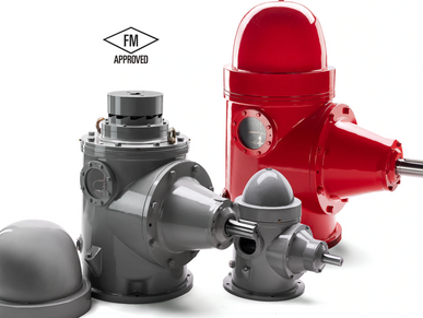 Right angle gear for vertical turbine fire pump