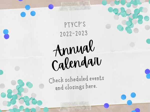 Annual calendar information.