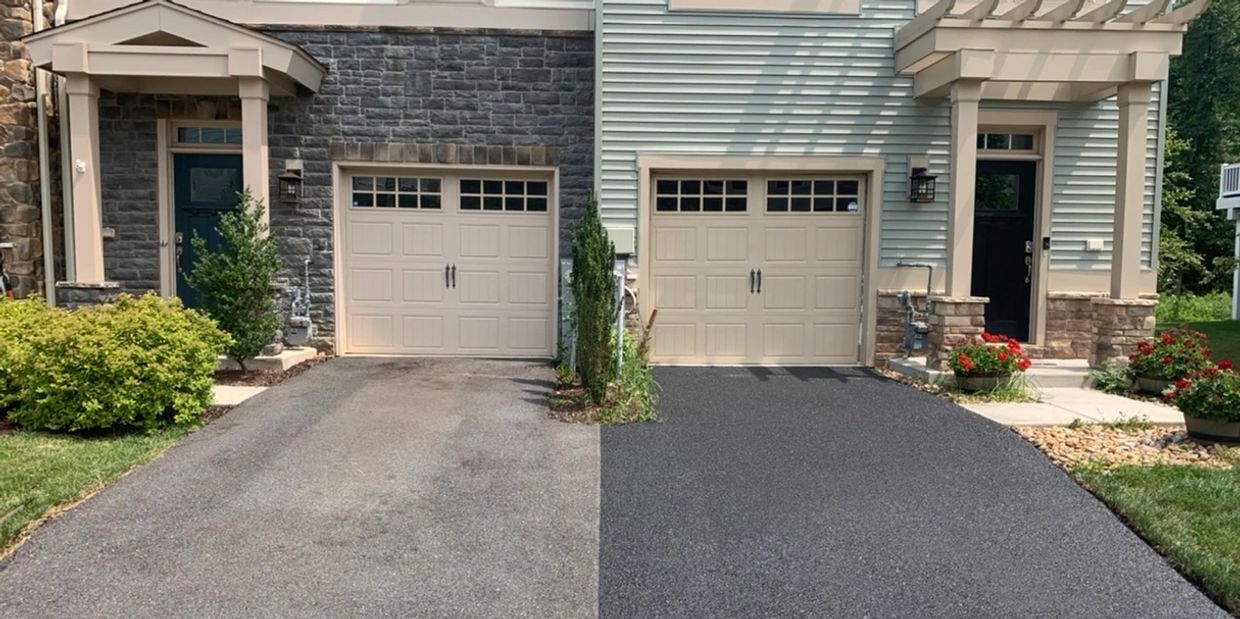 Driveway Seal Coating Before and After