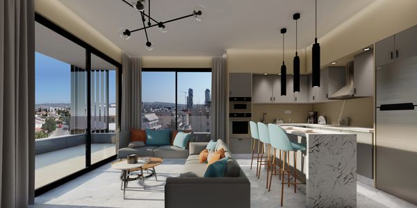 Living Room Render of DAM ANNA Residences