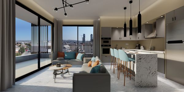 Living Room Render of DAM ANNA Residences