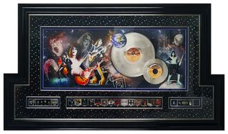 Ace Frehley Framed Silverized Record