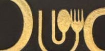 Logo of the word 'Duo' with a fork and knife.