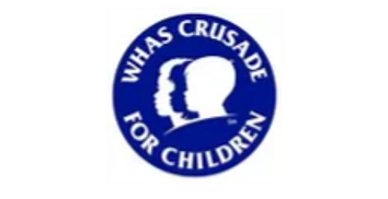 WHAS Crusade for Children logo with silhouette of three children looking to the left