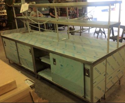 Stainless Steel Full Package Chefs Counter