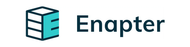 Enapter logo with stylized cube and text.