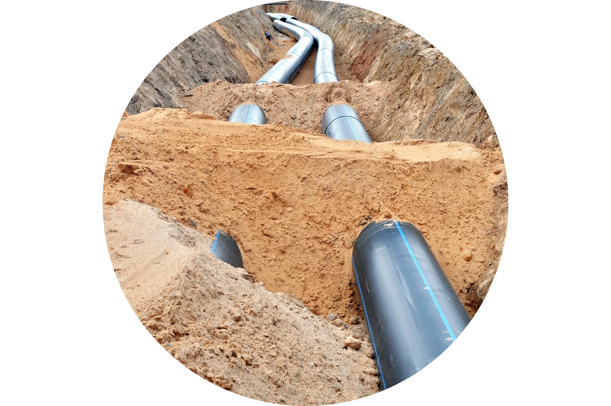 Installation of HDPE Fusion Welded Pipe for Irrigation Water